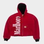 Marlboro x Carhartt Red Cropped Hooded Jacket