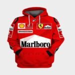 Marlboro Racing Red Pullover Hoodie